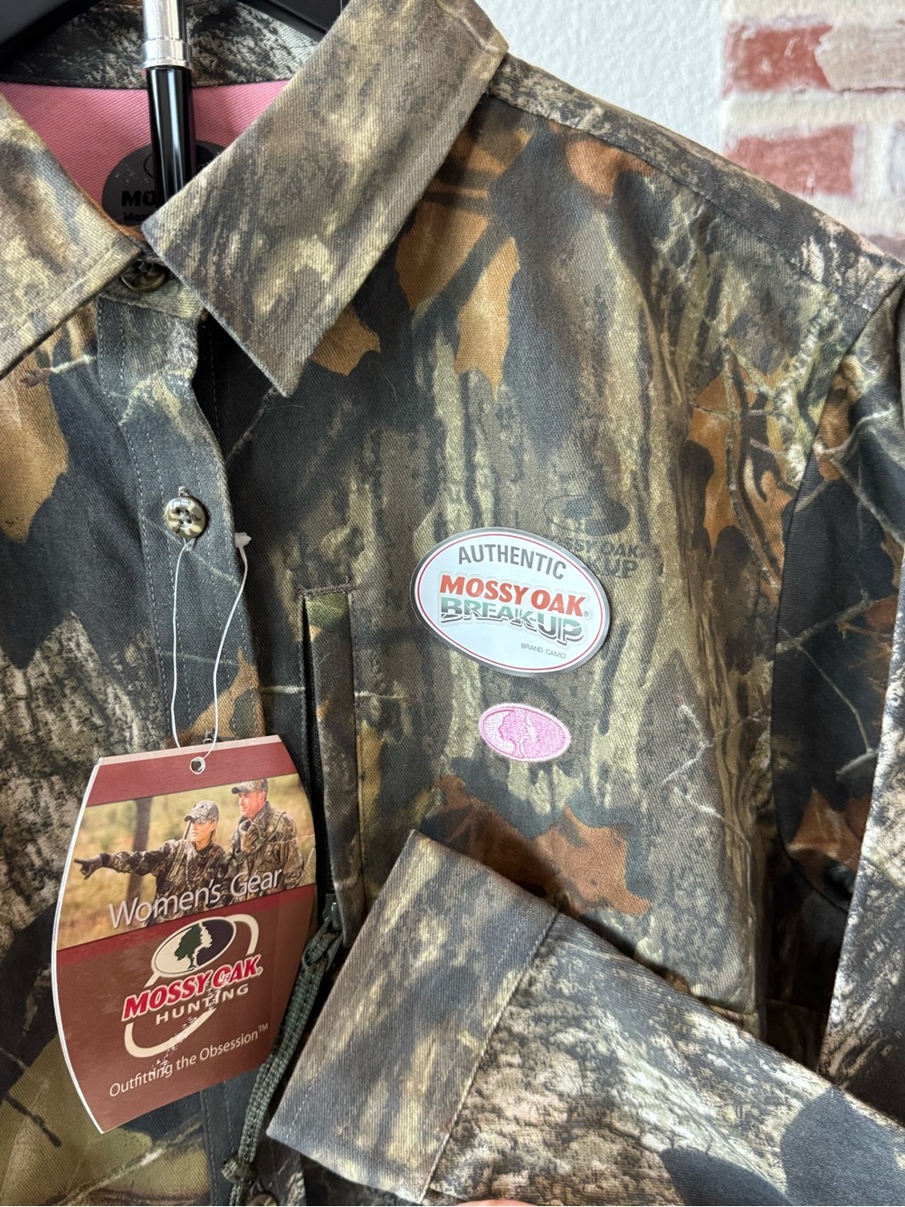 NWT Mossy Oak Break-Up Camo Button-Up Long Sleeve Shirt - Women’s Medium 8/10
